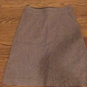 Banana Republic Dark Brown Tweed Pencil Skirt